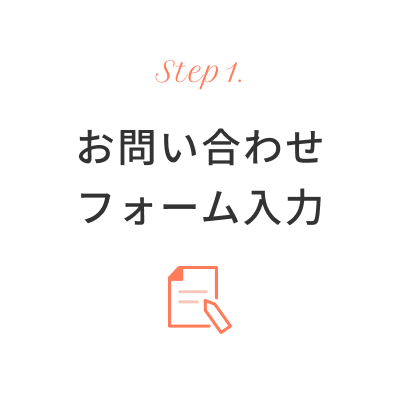 お問い合わせフォーム入力